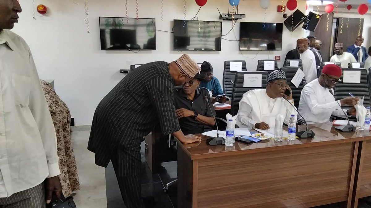 NgLabour's tweet image. STATEMENT FROM THE LABOUR PARTY

Acting INEC Chair, Agbamuche-Mbu meets Abure, other party leaders

...Promises to look into Labour Party's demands for FCT Candidates Upload

The acting Chairman of the Independent National Electoral Commission, INEC Mrs May Agbamuche-Mbu has…