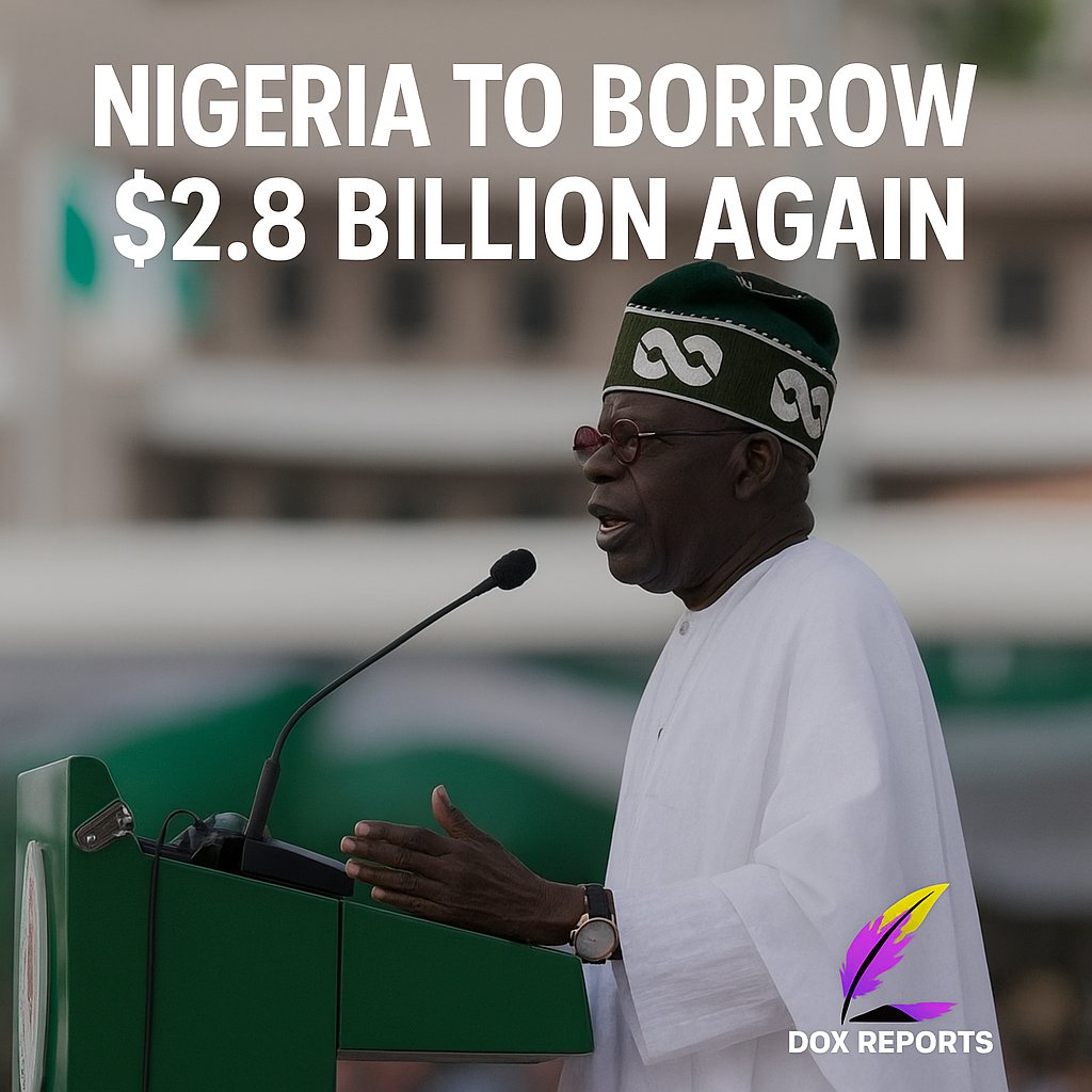 DoxReports's tweet photo. Nigeria is set to borrow again! 💰🇳🇬
The government plans to raise $2.8 billion, including a $500 million Islamic bond (Sukuk), to fix budget gaps and repay old debts.
Officials say it’ll attract foreign investors 👀 but many wonder — smart move or another debt trap?

DoxReports https://t.co/pUeMzaI5lo
