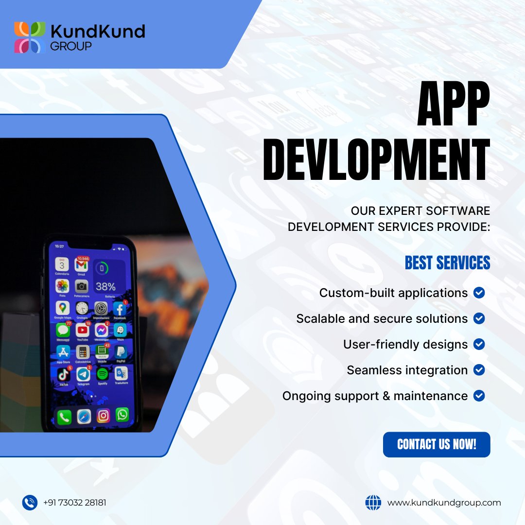 KundkundGroup's tweet image. Your app idea deserves expert hands. We create intuitive, scalable, and smart apps that perform. ⚙️📲
.
.
.
#Kundkundgroup #KundkundIT #AppDevelopment #MobileApp #TechInnovation #DigitalTransformation #AppDesign #AndroidDevelopment #SoftwareSolutions #UIUXDesign #TechTrends