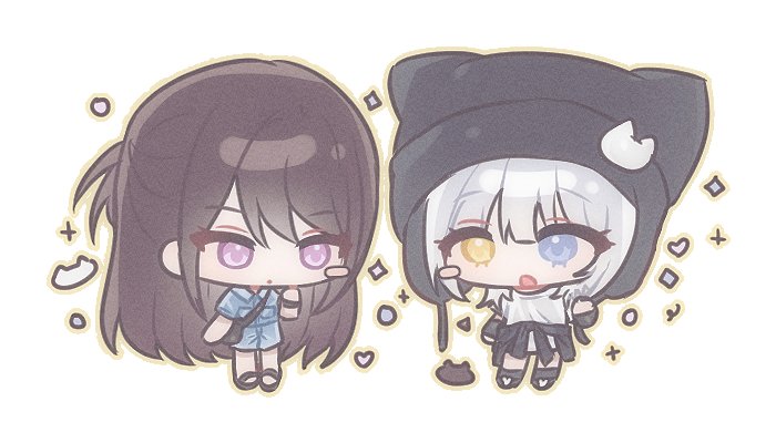koveindeut's tweet image. 귀여운 타키라나 커미션 💜🐼🐱💚
제가 한 입에 다~~~~ 먹었대요!
