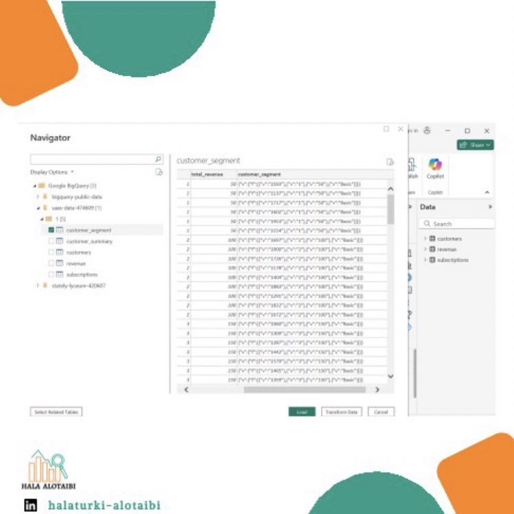 halaotaibi_DA's tweet image. 📊 التعامل مع بيانات #JSON في #PowerBI مباشرة باستخدام #MCode
أثناء عملي على مشروع #SaaS Dashboard وربطي بين #BigQuery وPower BI، واجهت مشكلة غريبة في أحد الأعمدة وهو #customer_segment، حيث ظهرت البيانات داخل Power BI على شكل نص JSON مثل 👇