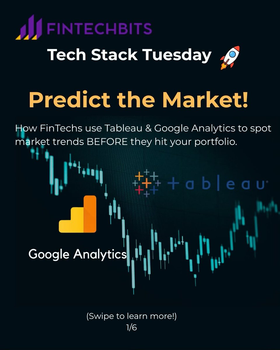 fintechbite's tweet image. Stop guessing about market trends! secret weapon? Tableau and Google Analytics.
FinTech's
They analyze your clicks and searches to spot the next big move before it hits the news. Data strategy is predictive power.
#FinTech #PredictiveAnalytics #Tableau #StockMarket #trading