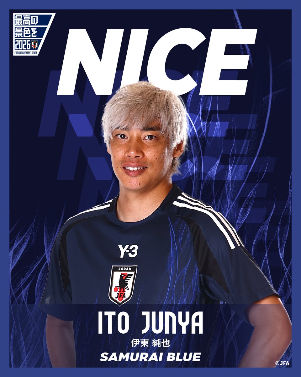 👏𝗡𝗜𝗖𝗘 𝗣𝗟𝗔𝗬👏 #伊東純也 が右サイドから絶妙なクロスを上げ