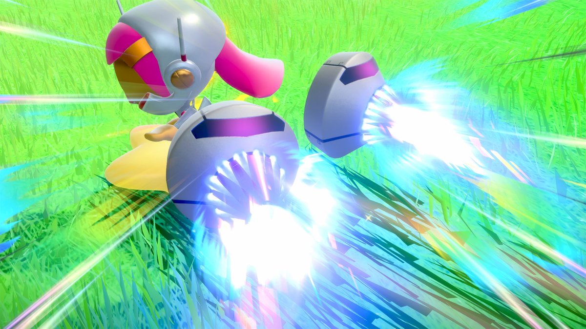 A empresária tão brilhante quanto presunçosa Susi serve-se de uma hélice para saltar por rampas e planar tranquilamente pelos ares. Os seus robopropulsores conferem-lhe velocidade, mas também a ajudam a aterrar com suavidade e a virar mais facilmente. #KirbyAirRiders