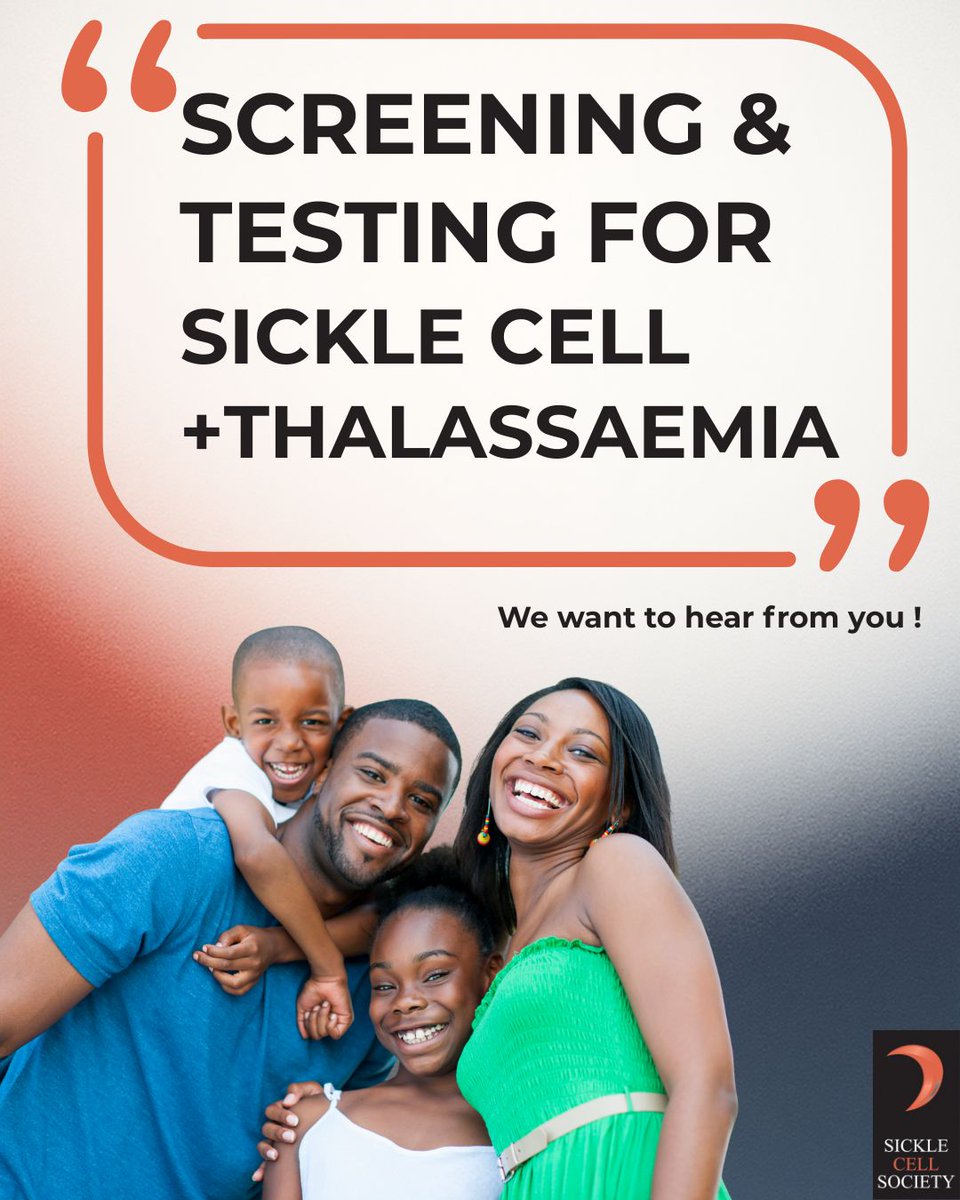 SickleCellUK's tweet image. Screening, testing &amp;amp; talking openly about sickle cell + thalassaemia matters. 🩸We’re asking healthcare professionals your questions — anonymously. Submit yours below and help us break stigma &amp;amp; share real answers.🔗 buff.ly/3XFbpUq #SickleCellSociety #ScreeningMatters