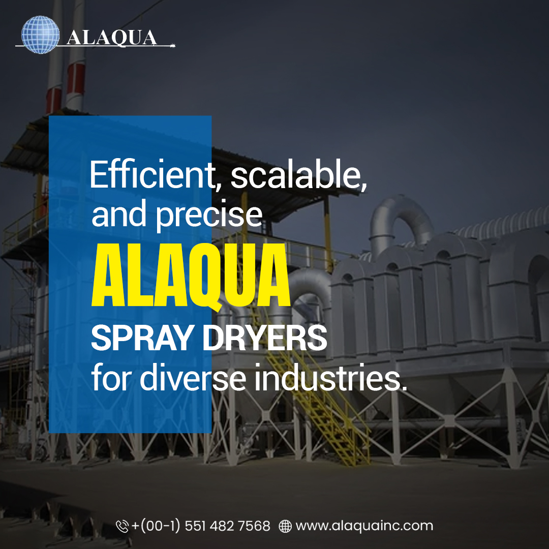 Alaquainc1's tweet image. 💨 Boost efficiency with Alaqua’s advanced spray dryers — precise, scalable, and built for excellence. 

Contact us today at +(00-1)551 482 7568 or visit alaquainc.com 
.
.
.
.
#alaqua #spraydryers #DryingSolutions #processengineering #pharmaceuticalprocessing