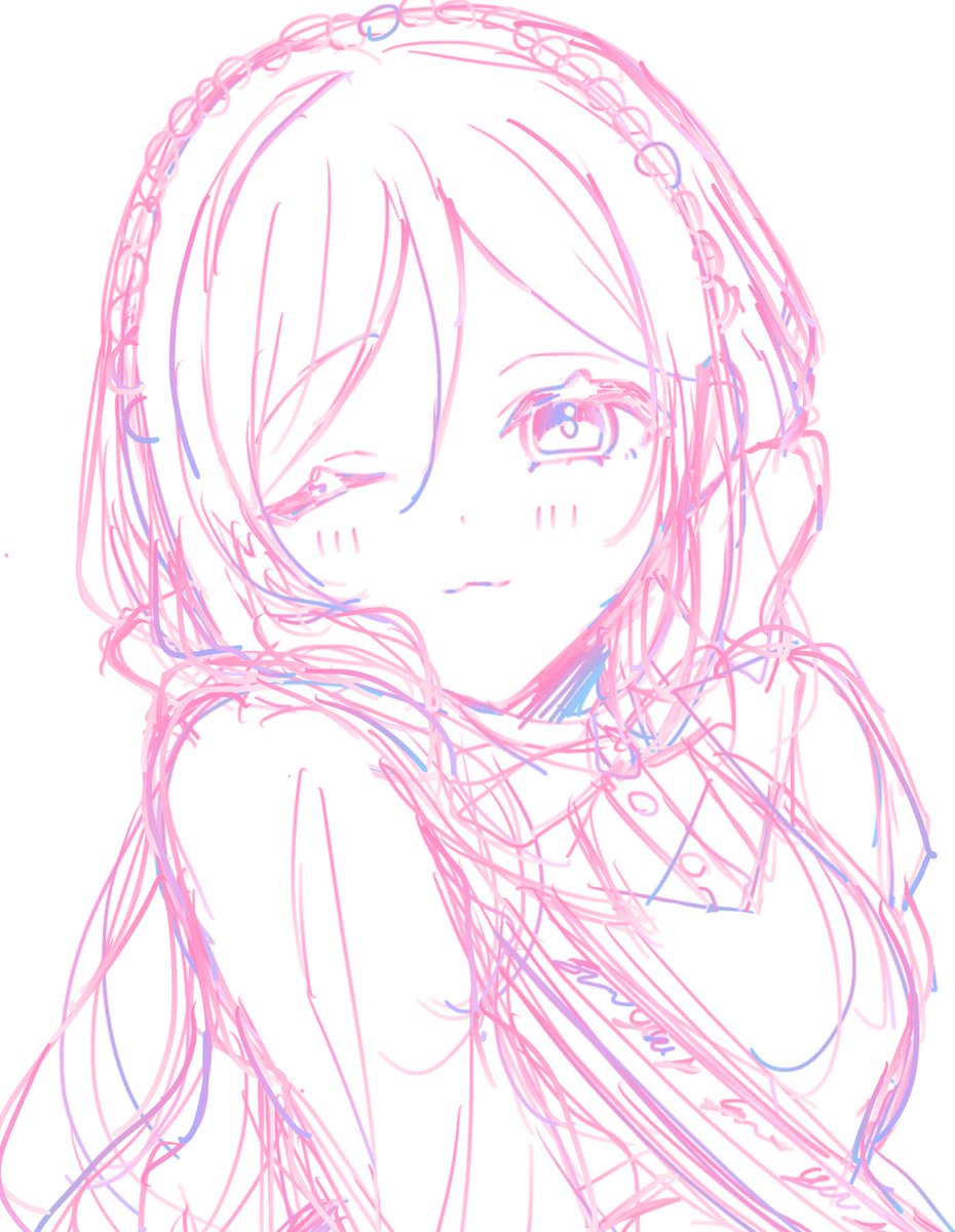 最近イラスト描いてはいるけどえすりかけてなくてあとで消します