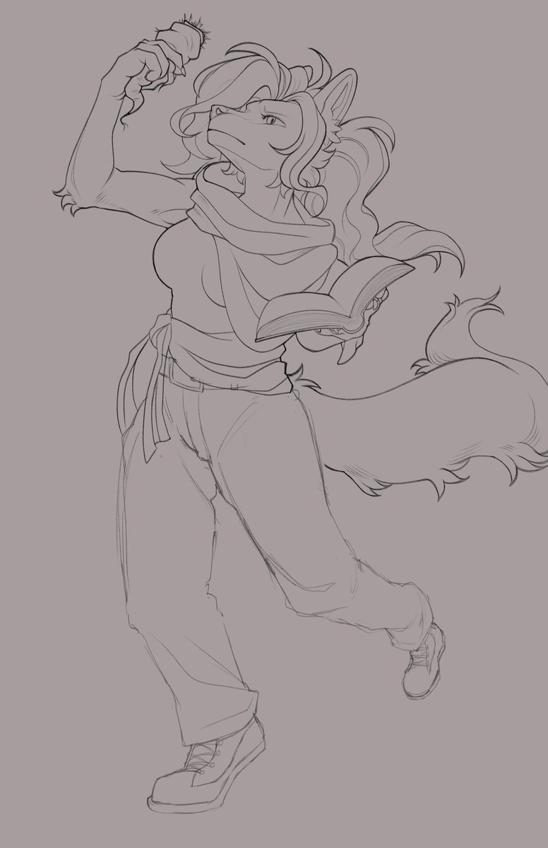 petrichor_yokai's tweet image. commission wip going well methinks
#furry #art