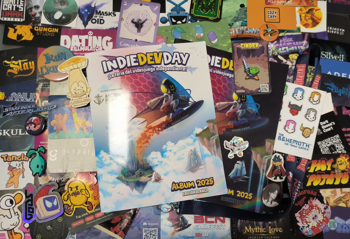 Otro año más en #IndieDevDay #BCNGameFest y el indie español e internacional está más fuerte que nunca. Espero que no os hayamos roto mucho los juegos 🍭🤖