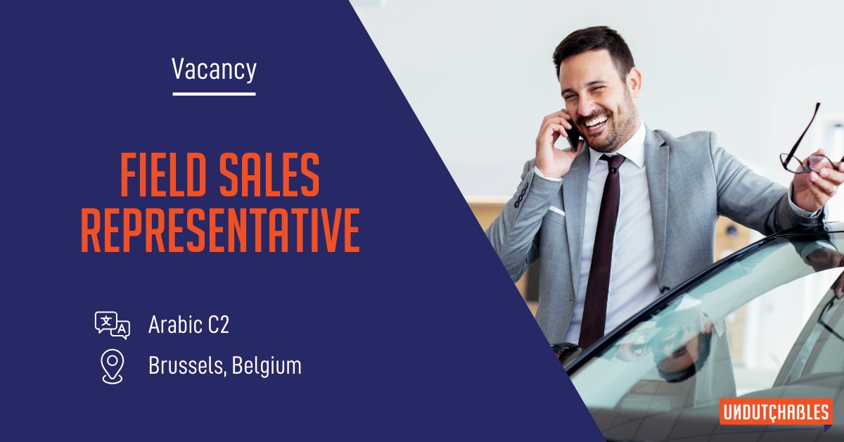 💬 Do you speak Arabic &amp; English?
Join as a Field Sales Rep in #Brussels!
Drive sales in ethnic retail, boost product visibility &amp; build strong partnerships to expand the brand.
🚗 Company car + great benefits.
👉 Apply 👇ow.ly/QXaw50XaVhe

#fieldsalesrep #workinbelgium
