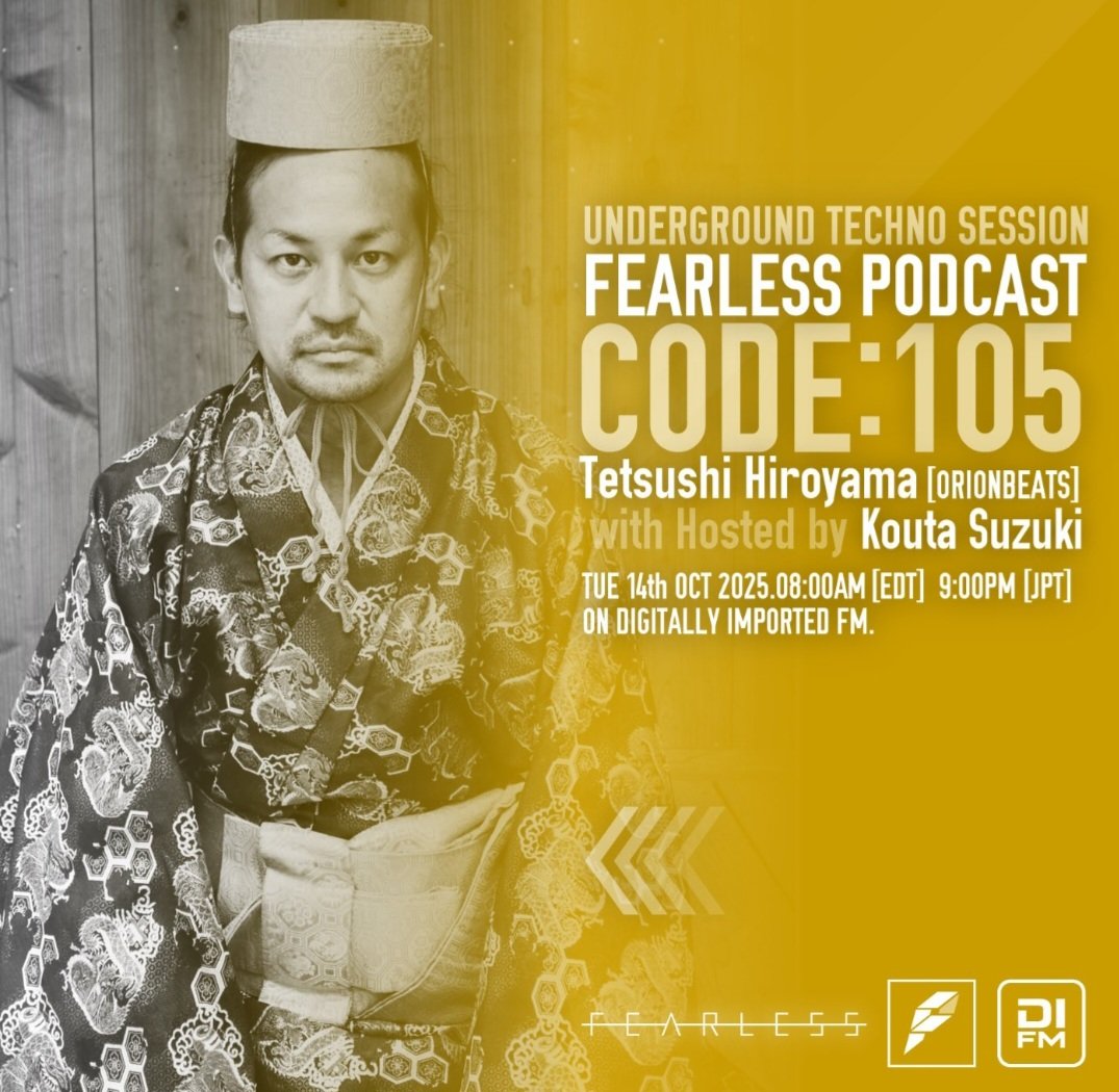 Gandalf der Graue (@gandalfdergra10) on Twitter photo I'm now looking forward to the Fearless Podcast with Tetsushi Hiroyama and Kouta Suzuki ✨️🎶
#FearlessPodcast
<a href="/TetsushiDisko/">てつし</a> <a href="/Fearless_Rec/">FEARLESS RECORDINGS / EMOTIONS</a> <a href="/Luna_Mudkitten/">LuNa</a> <a href="/liggy_k/">Liggy K</a> <a href="/LuziqUTC/">Luziq 𝕏 Urban Techno Cafe</a>
DI.FM Techno Channel
di.fm/shows/fearless I'm now looking forward to the Fearless Podcast with Tetsushi Hiroyama and Kouta Suzuki ✨️🎶
#FearlessPodcast
<a href="/TetsushiDisko/">てつし</a> <a href="/Fearless_Rec/">FEARLESS RECORDINGS / EMOTIONS</a> <a href="/Luna_Mudkitten/">LuNa</a> <a href="/liggy_k/">Liggy K</a> <a href="/LuziqUTC/">Luziq 𝕏 Urban Techno Cafe</a>
DI.FM Techno Channel
di.fm/shows/fearless