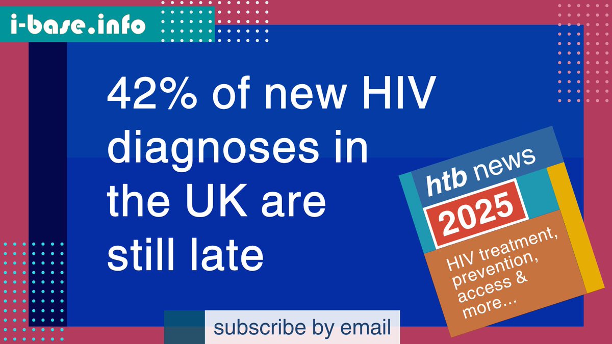 HIViBase's tweet image. Latest UK #HIV statistics: late diagnosis still high at 42% and ethnicity still impacts access to PrEP.

Our commentary and summary of the key findings:
i-base.info/htb/52473

#HIVtreatment #HIVprevention #HIVcare #HIVtesting #SexualHealth #PrEP #PLWH #UKHSA #STI