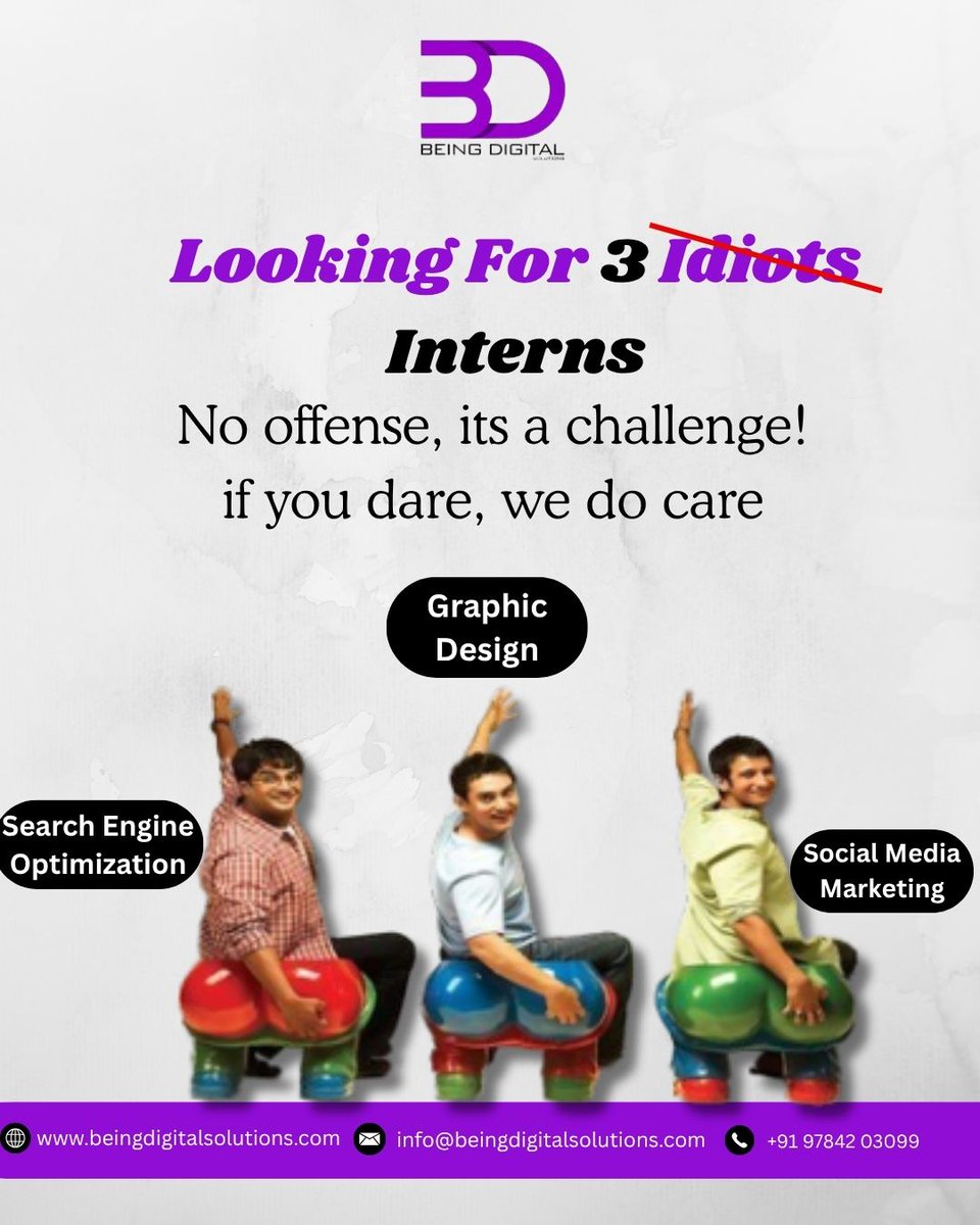 being_digital_'s tweet photo. Being Digital Solutions is Looking For 3 interns
Search Engine Optimization • Graphic Design • Social Media Marketing
If you dare, we do care! 
📞9784203099
📧https://t.co/ljkSRRUTCl
#BeingDigitalSolutions #HiringNow #SEOMarketing #GraphicDesignIntern #SocialMediaMarketing https://t.co/CrGPVsT1TW