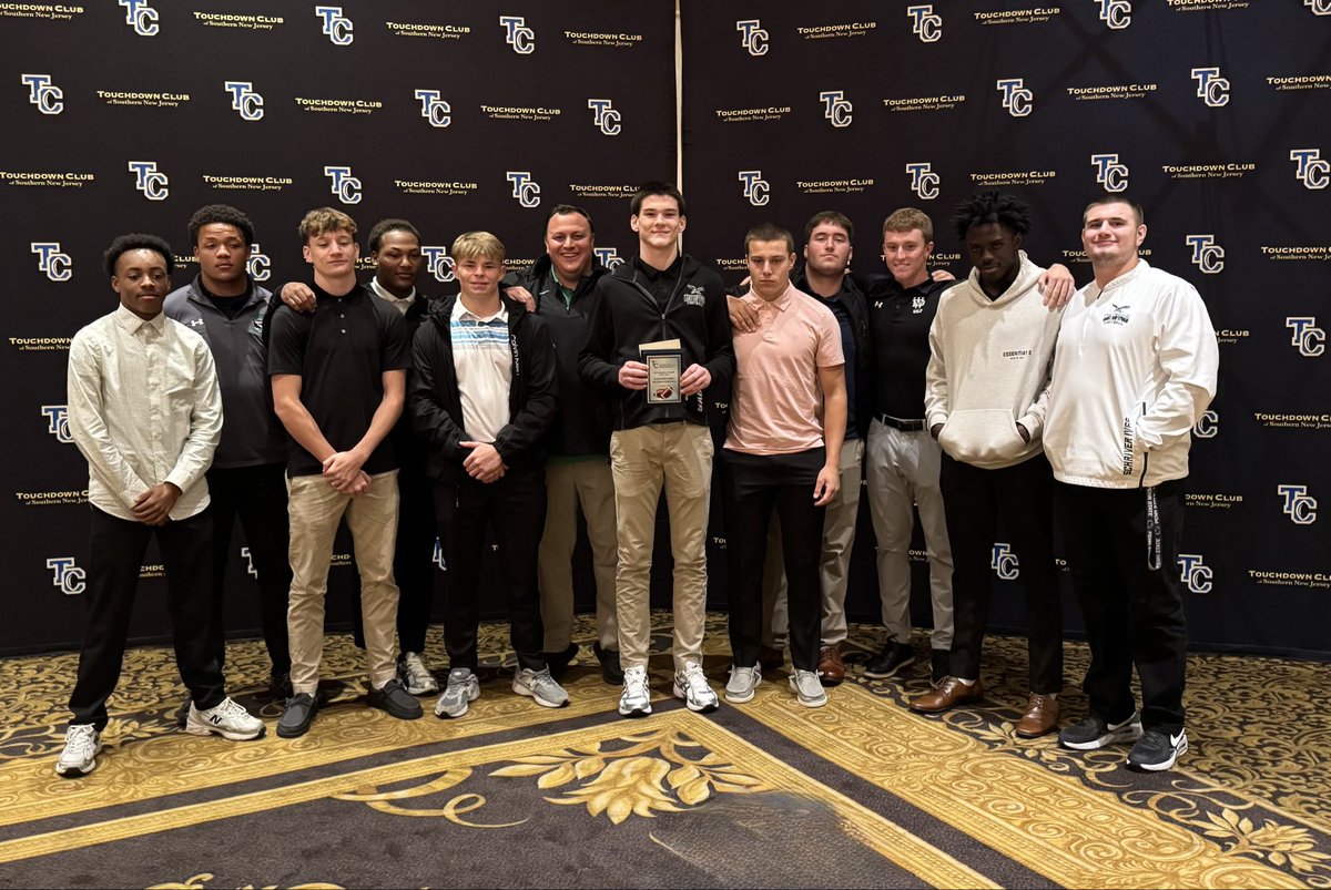 CoachKnowsBest's tweet image. Congrats #9 Colton Sabo for being recognized by the Touchdown Club of South Jersey as our 2025 UnSung Hero.

Colton has emerged as a 1st time starter + currently leads our team in tackles. He is our most improved player.

Thank you @TDClubofSJ for supporting South Jersey Football