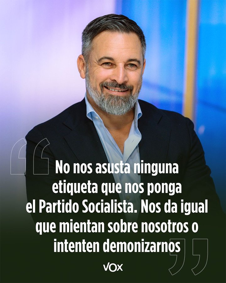 VOXCollado's tweet photo. 💪🏻 Sus insultos nos los ponemos como medallas https://t.co/AnILFu4KDS