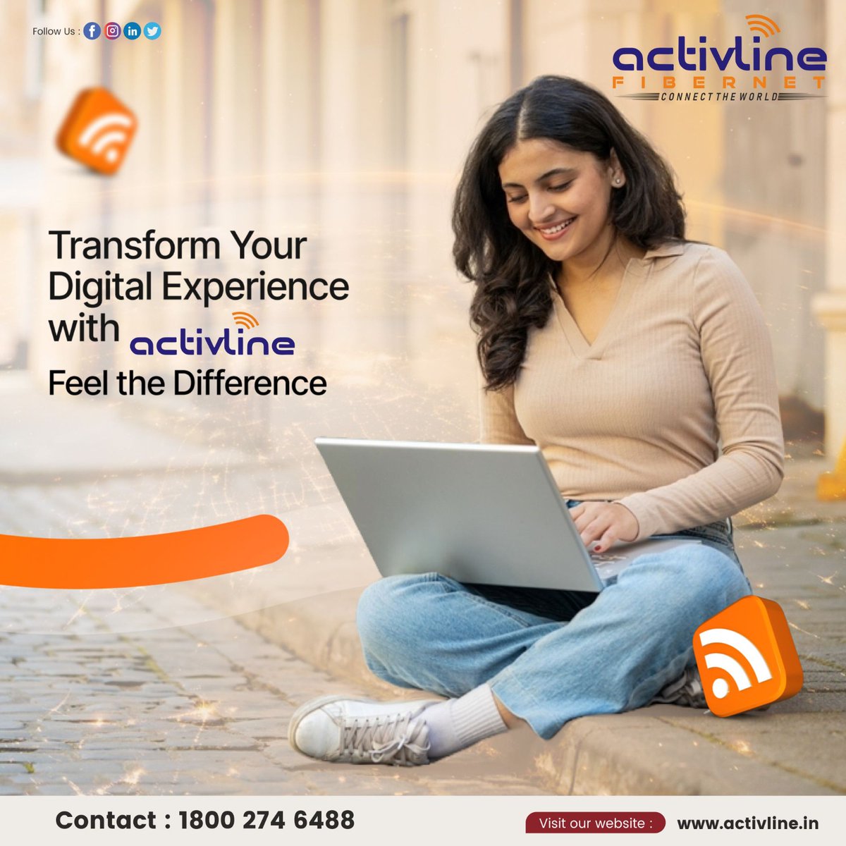 activline_'s tweet photo. Experience faster, smarter, and smoother internet with #ActivlineFibernet ⚡

Transform your digital life today!
🌐 https://t.co/Zw2rn9lzQU | ☎️ 1800 274 6488

#Internet #WiFi #DigitalExperience #StayConnected https://t.co/YBZ8eKSgMn