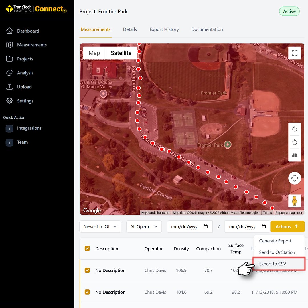 TransTechSystem's tweet image. Exporting your density data to a CSV file is easier than ever! View our quick and helpful #TransTechTutorial on exporting #AsphaltDensity measurement data using our #TransTechConnect app.

Check it out ➡️ youtu.be/LApyEXhRr9I
#TransTechSystems #QCForEveryone #TechTipTuesday