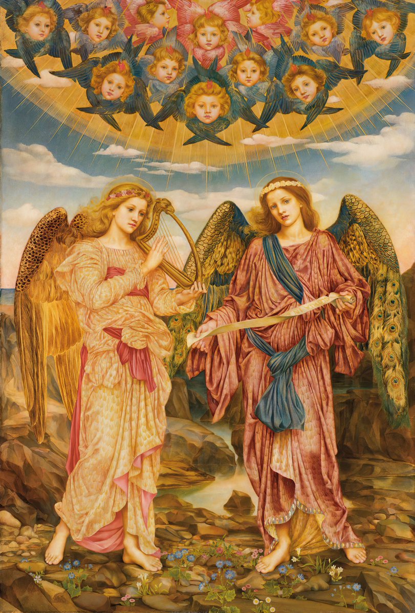 venustapolis's tweet image. Gloria in Excelsis (Evelyn De Morgan, 1893)
