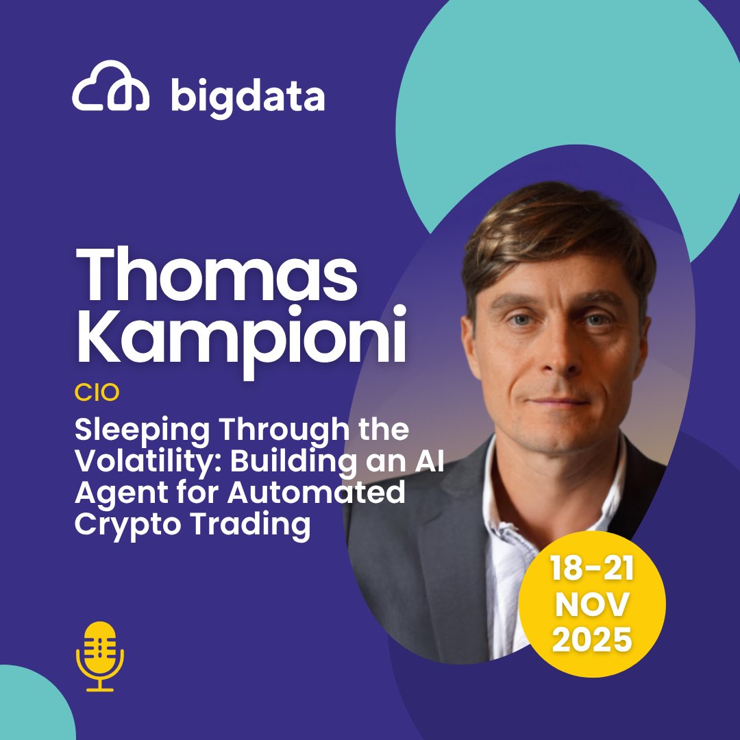 BigDataConfEU's tweet image. 🚀Meet Thomas Kampioni at Big Data Europe 2025
Discover how to build AI-powered crypto trading agents that work while you sleep. Learn to design smart bots, master risk management, and see live AI in action. Don’t miss out on smarter, stress-free trading!
 bigdataconference.eu