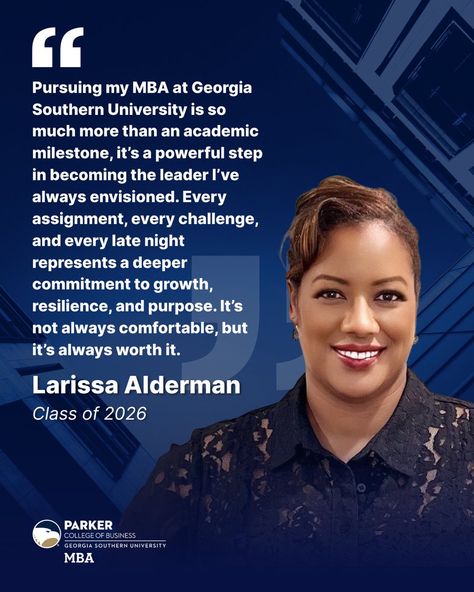 Today, our student testimonial comes from Larissa Alderman, class of 2026!:

Thank you so much for sharing your experience with us, Larissa! We are so proud to have you as a representative of our program!🦅🎓
