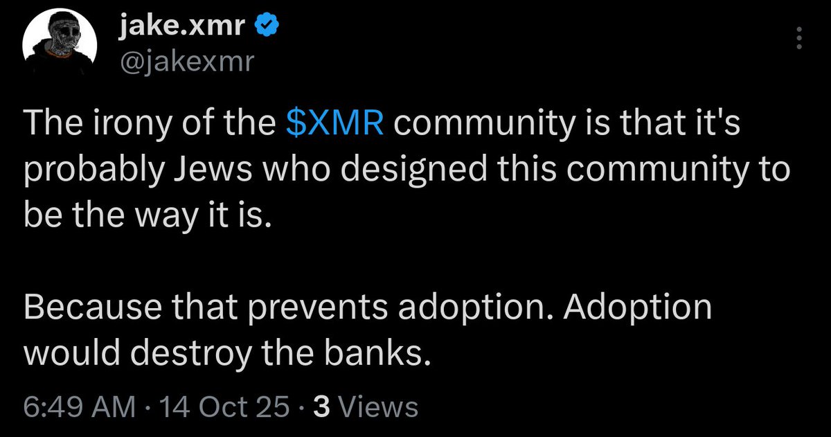 connorxmr's tweet image. That&apos;s very antisemitic of you @jakexmr