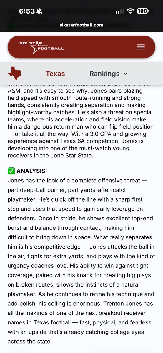 I’m honestly just grateful for every game I play. God bless me with the chance to show what he gave me. It’s honestly a blessing. A gift. I don’t ask for nothing cus God already got mine set aside for me. Stay the course. <a href="/TheHillTTHLFB/">Cedar Hill FBTTHL</a> <a href="/TxWru/">BIG_WIDEOUT_U</a> <a href="/cedarhillisd/">Cedar Hill ISD</a>