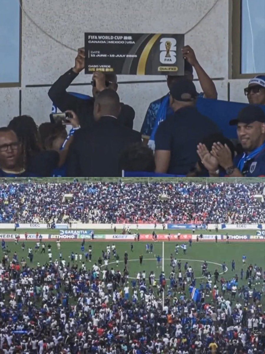 betzillanam's tweet photo. History Made! 🇨🇻
With a population of just 600,000, the island nation of Cape Verde has qualified for their first-ever FIFA World Cup! A monumental achievement for the Blue Sharks. The world is on notice. #BetwithBetzilla https://t.co/JVWmcM0mE3