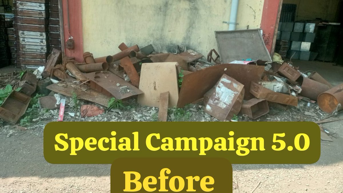 GM_OFBH_YIL's tweet photo. "CLEANLINESS DRIVE CONDUCTED ON 14.10.2025 BEHIND DRUM SHOP SECTION , ORDNANCE FACTORY BHUSAWAL"
#SwachhataHiSeva2025
#SanskarSwachhata
#SwabhavSwachhata
#Clean_India
#DefProdnIndia,@MoHUA_India ,@SpokespersonMoD
@YantraIndiaLtd ,#Swachhotsav2025 https://t.co/KIVT7W2rEz