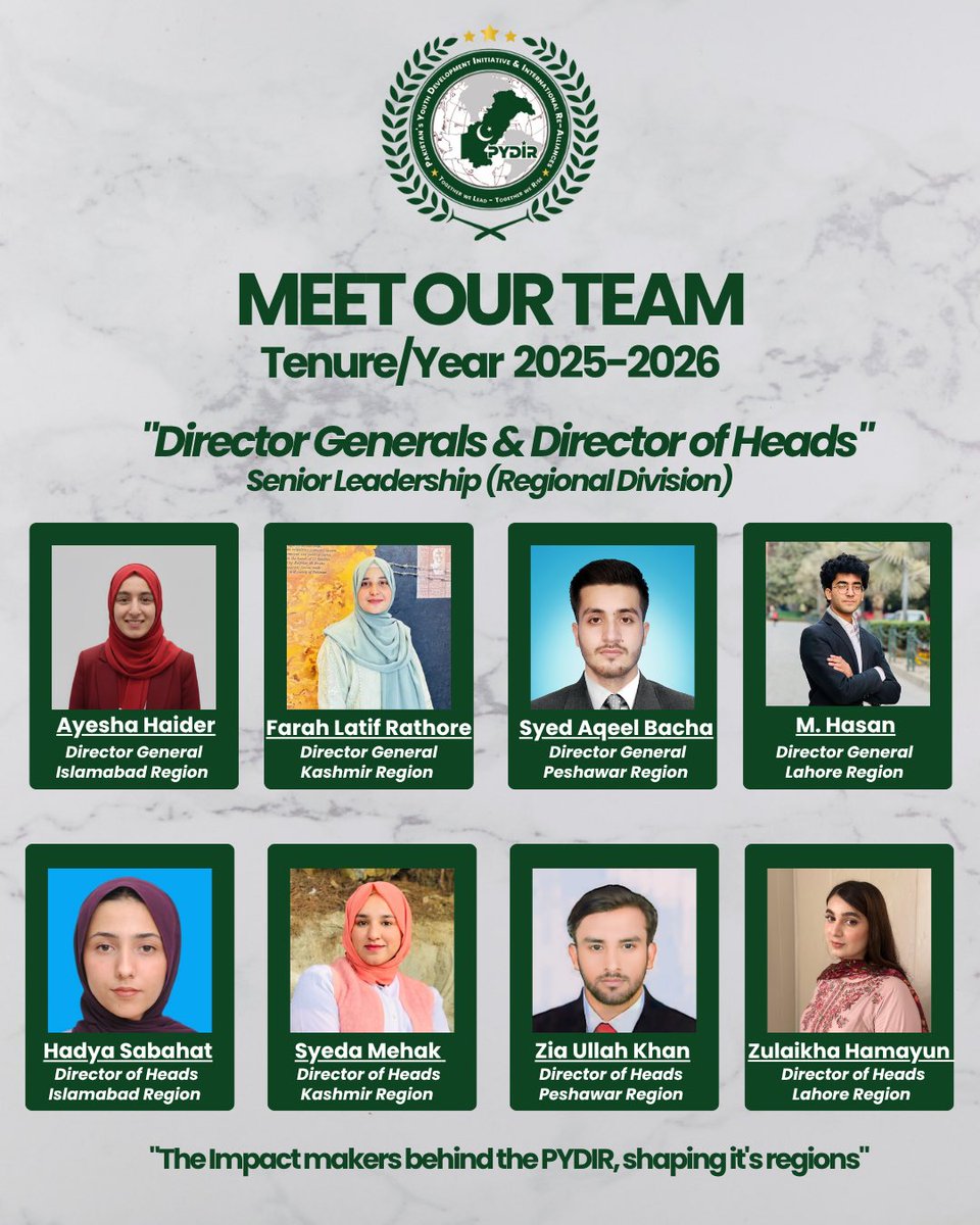 pydir_1505's tweet image. Meet our team for Tenure 2025/26 ready to lead, inspire, and make an impact. 🌟
#MeetTheTeam #Leadership #Team2025_26 #Innovation #Excellence