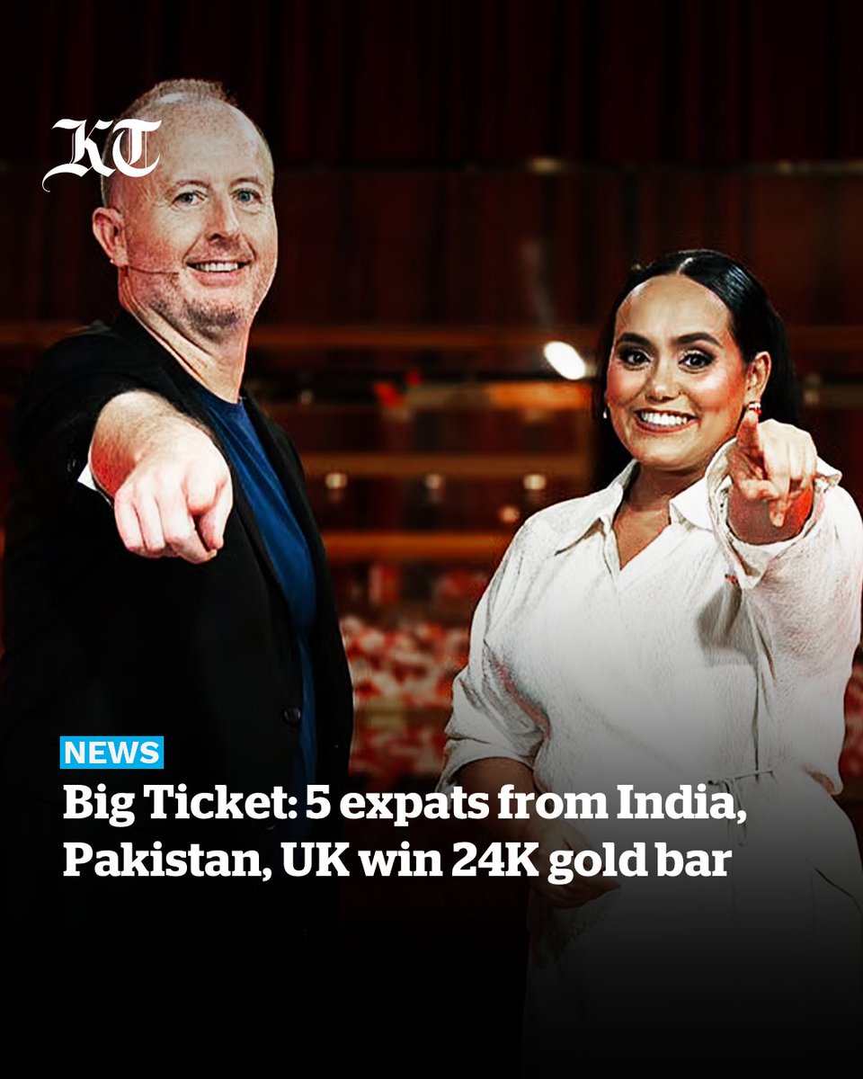 khaleejtimes's tweet photo. The #BigTicket October promotion has officially kicked off with the first weekly #edraw of the month.
Five lucky winners from the #UnitedKingdom, #India, and #Pakistan have emerged as part of this week’s winners, each walking away with a 250-gram 24-karat #GOLD bar.
https://t.co/cOx1FOf4vk