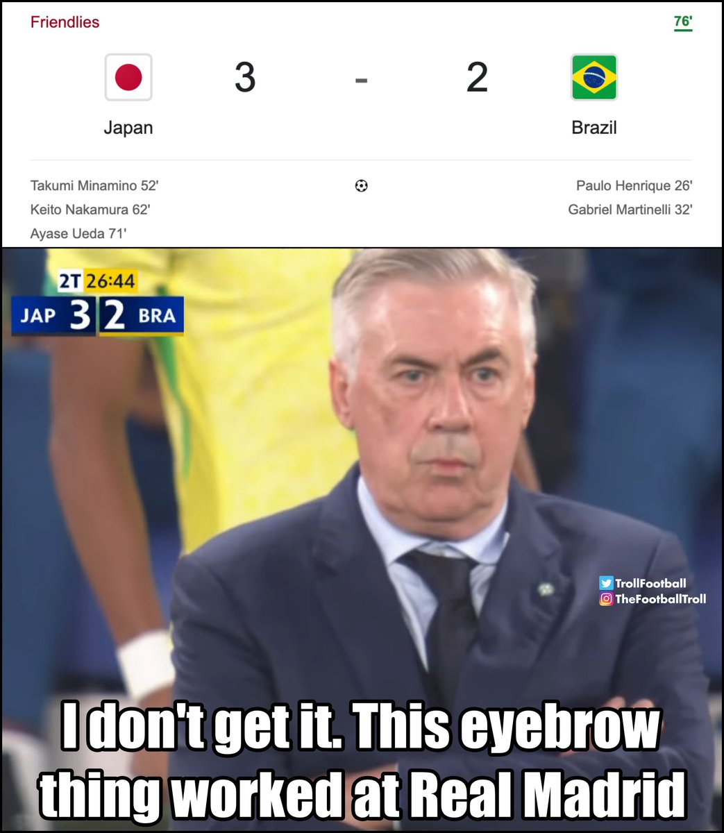 TrollFootball's tweet photo. What a comeback from Japan https://t.co/SqOPOYgZGv
