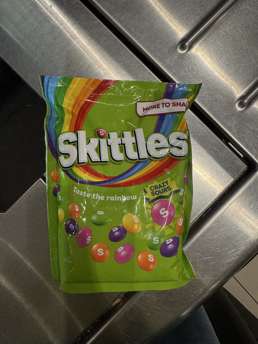 HannahRoseBee's tweet photo. @WHSmith in what world does anyone charge £8.99 for a bag of skittles that cost about 3 quid in Tesco???? Left them at the till and walked away lol https://t.co/EEX7SFpAXQ