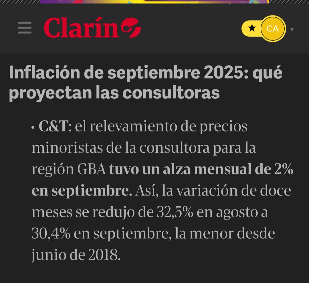 #inflacion
#Relevamientocyt

<a href="/clarincom/">Clarín</a> 

clarin.com/economia/infla…
