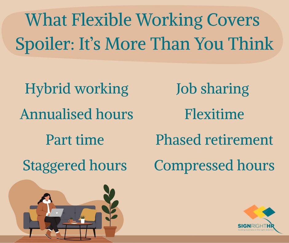 signrighthr's tweet image. Unlock team potential with flexible working! Get expert help implementing options like phased retirement or flexitime. 🌐signrighthr.co.uk #flexiblework #flexitime #remoteworkforcesolutions #RemoteWork #businessowner #business #tips #advice #hr #hrconsultant #uk #wales