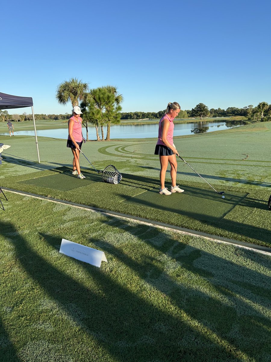 The AMU ladies are prepping for Round 3 at Jonathan’s Landing. Let’s go low!