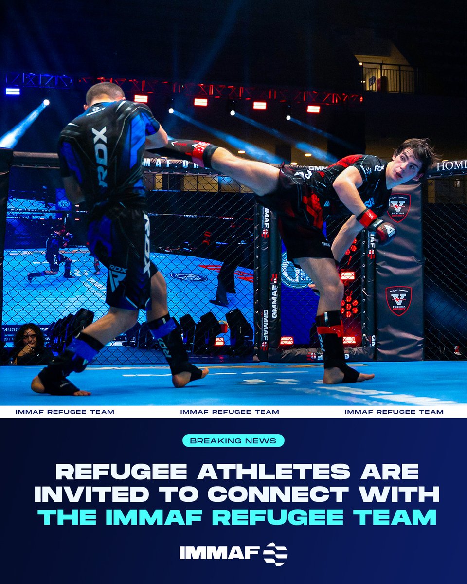 IMMAF invites refugee athletes from around the world to connect with our official Refugee Team.

Member nations – help us connect with refugee athletes in your country!

Learn more: immaf.org/wp-content/upl…

#MMAIsASport |  #MMAForAll