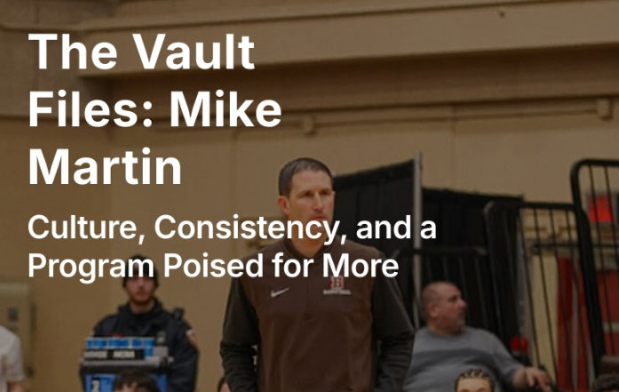 🎙️The Vault Files: Mike Martin

Culture, Consistency, and a Program Poised for More. <a href="/BrownU_MBB/">Brown Men's Basketball</a> 

Click link for full interview with <a href="/mmartinbrown/">Mike Martin</a> 

Interview: tiny.cc/s1tt001