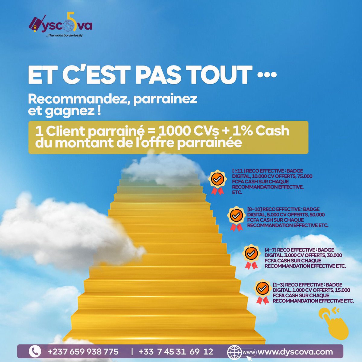 Dyscova_'s tweet photo. 🌱 Un programme simple, transparent et surtout pensé pour récompenser votre fidélité et la communauté de voyageurs responsables qui grandit autour de nous.

Faites défiler le carrousel pour découvrir comment ça marche concrètement et rejoignez le mouvement #ComeAndDyscova ✈️ https://t.co/wUHKOen5km