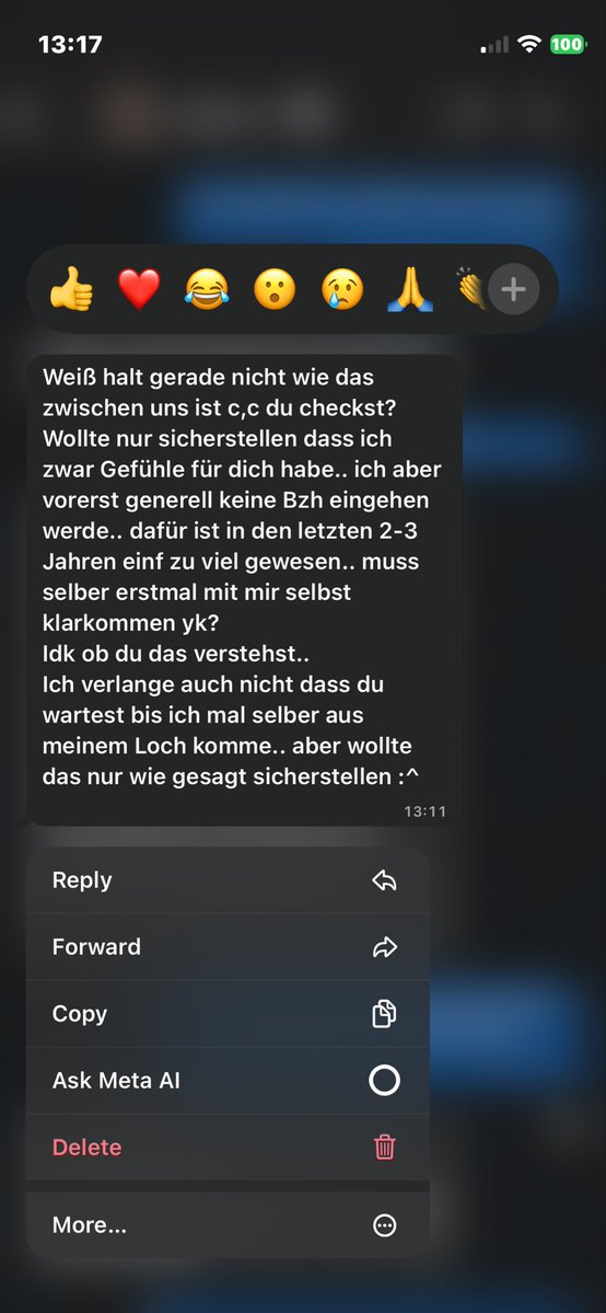 was soll ich dazu bitte sagen wir haben uns gestern nacht getroffen und ich dachte alles war ok