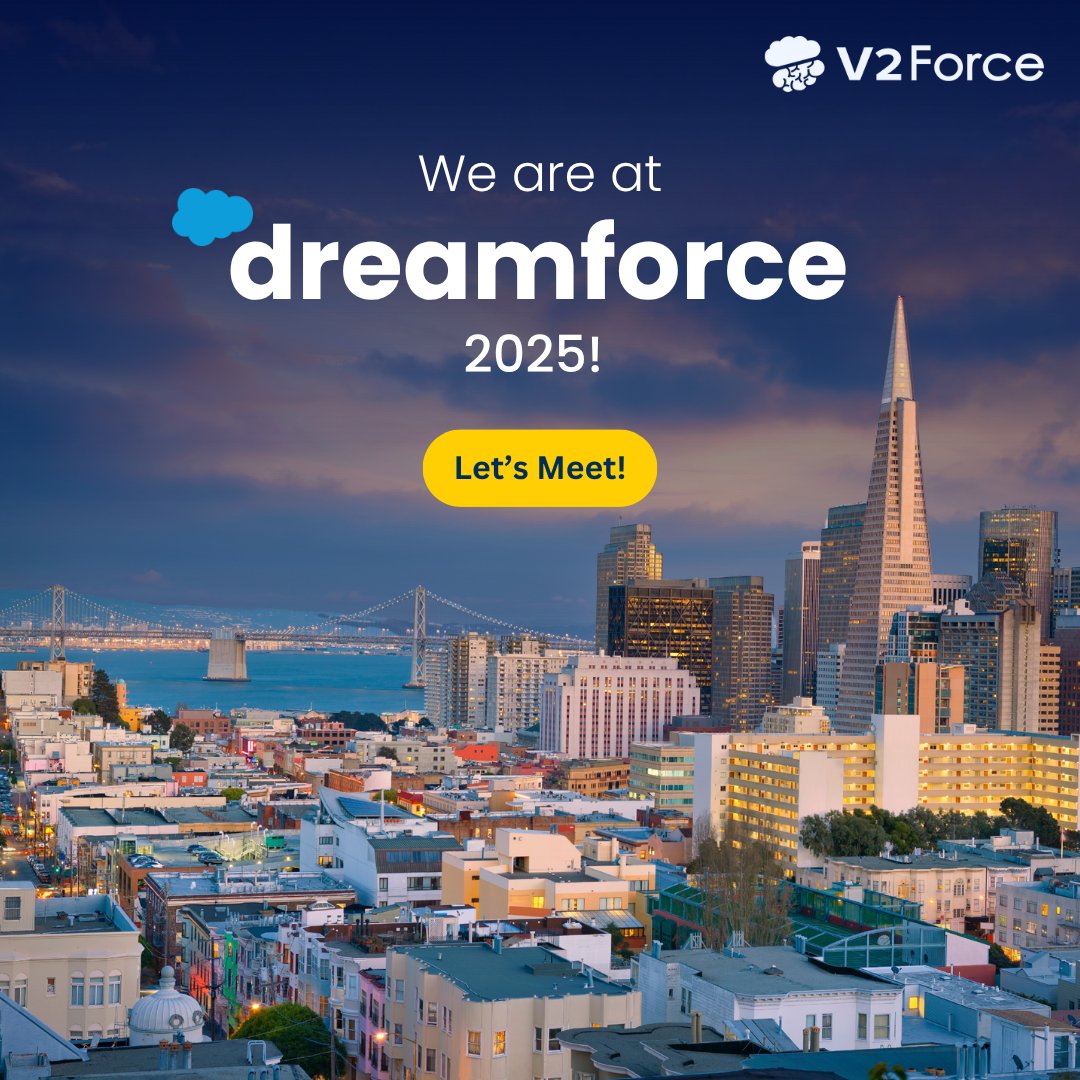v2solutions's tweet image. And we’re here — Dreamforce 2025 kicks off today! 🚀
From keynotes to conversations, our team’s ready to dive into an action-packed few days with the global #Salesforce community.
If you’re around, come say hi — let’s connect and collaborate!
#Dreamforce2025 #Innovation