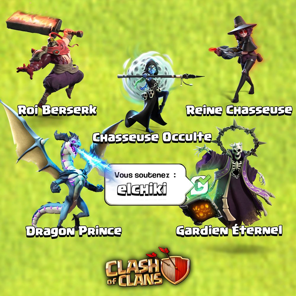 Le Plus GROS concours que je n'ai jamais fait !🤯

🎁10x collection de Skin à Gagner
👉Pour participer abonne toi à mon compte <a href="/Elchiki_coc/">Elchiki</a> et aime la publication❤️

Tirage au sort des 10 gagnants à la fin de la semaine ⏳ #giftedbysupercell
