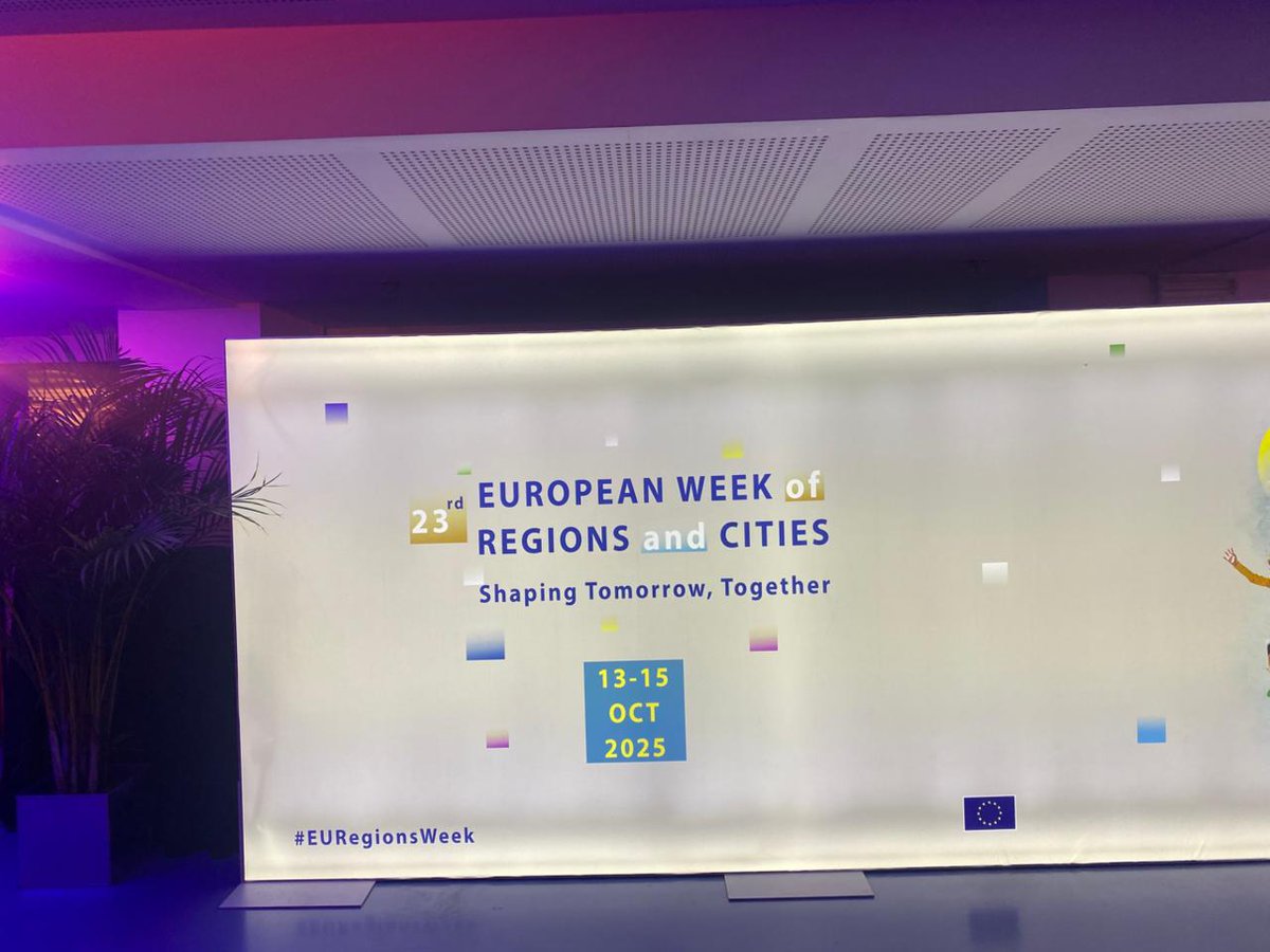 IsiAthena's tweet photo. Στο πλαίσιο της διοργάνωσης #EURegionsWeek 2025, η οποία πραγματοποιείται από τις 13 έως 15 Οκτωβρίου 2025 στις Βρυξέλλες με κεντρικό θέμα «Shaping Tomorrow, Together», η ερευνητική ομάδα του @IsiAthena παρουσίασε το ευρωπαϊκό έργο #Metacity που χρηματοδοτείται από το @URBACT. https://t.co/zr4JVdh6Nt