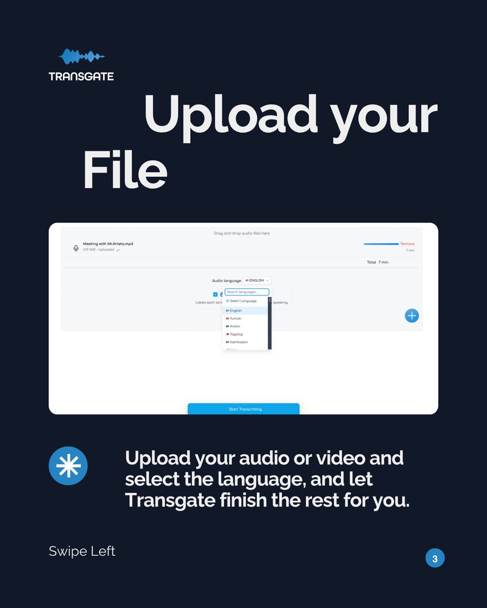 TransgateAI's tweet image. With Transgate.ai, you can transcribe interviews, focus groups, and lectures.

Generate instant summaries and key highlights, and chat with your transcripts.

🚀 Pay only for what you use, no subscription, no commitment.

✨#researchtools #aitranscription #speechtotext