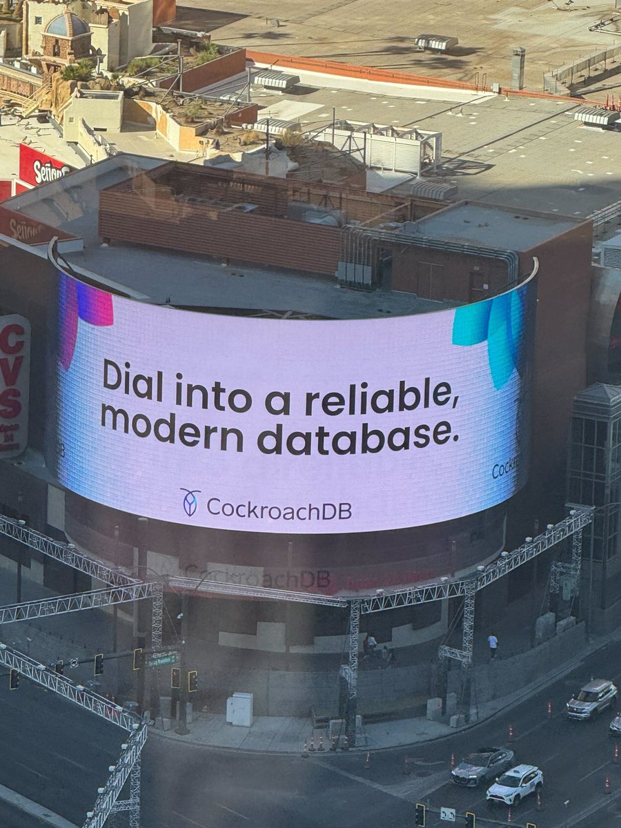 jeffcotrupe's tweet image. JOIN US:
Cockroach Labs Roachfest25 Las Vegas
📅 Tuesday, October 14
🕘 12pm-5:30pm PDT
📍TAO in the Grand Canal Shoppes @ The Venetian
#vegasbaby @CockroachDB #beResilient #OracleAIWorld #CloudflareConnect #dbtCoalesce #NetAppInsight