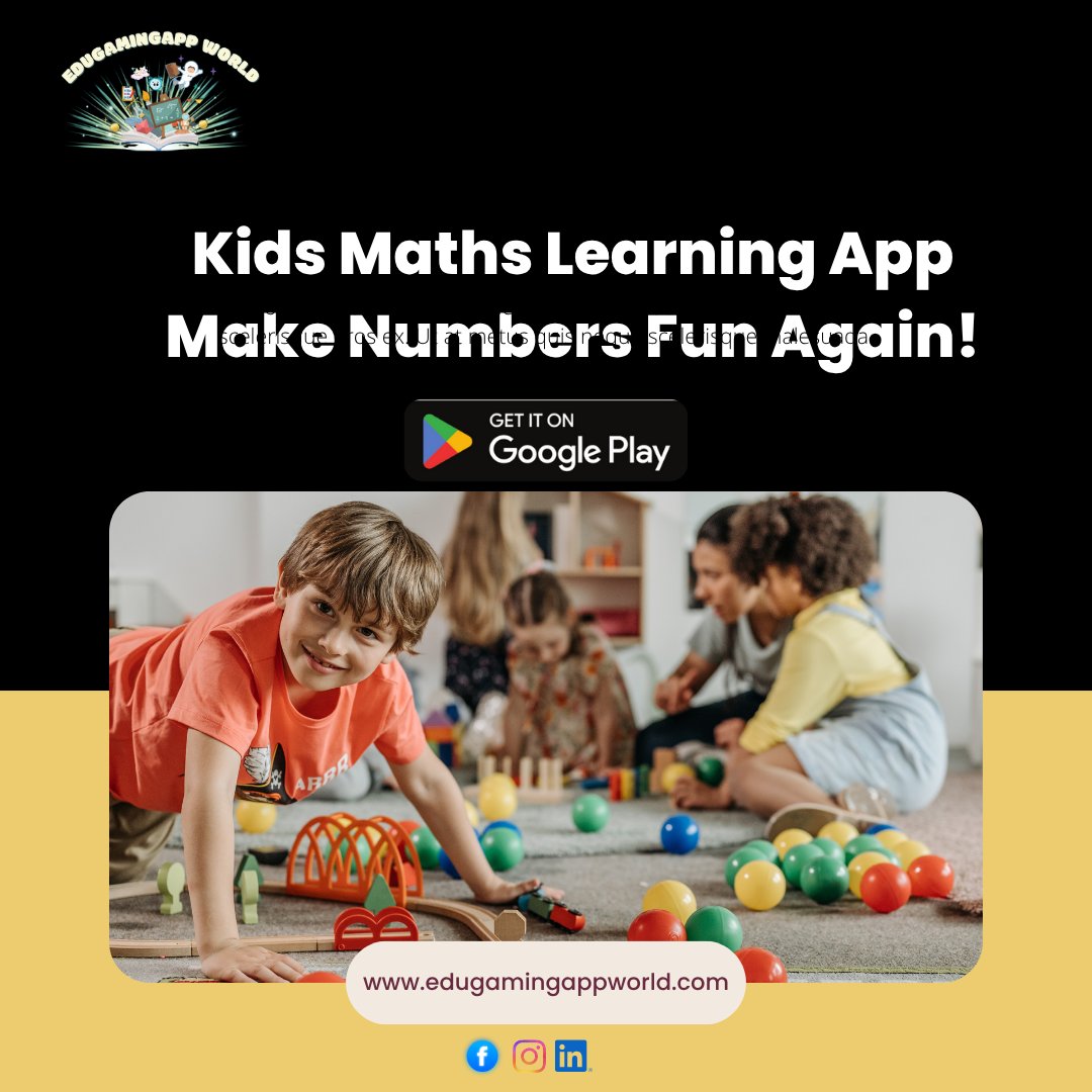 LinSnowTV1's tweet image. Kids Maths Learning Made Fun with Edugamingappworld
📱 Download Edugamingappworld now and make math magical!
play.google.com/store/apps/det…
#Edugamingappworld #KidsMathsLearningApp #FunMath #STEMLearning #PlayAndLearn #MathGamesForKids #ChildDevelopment #DigitalLearning