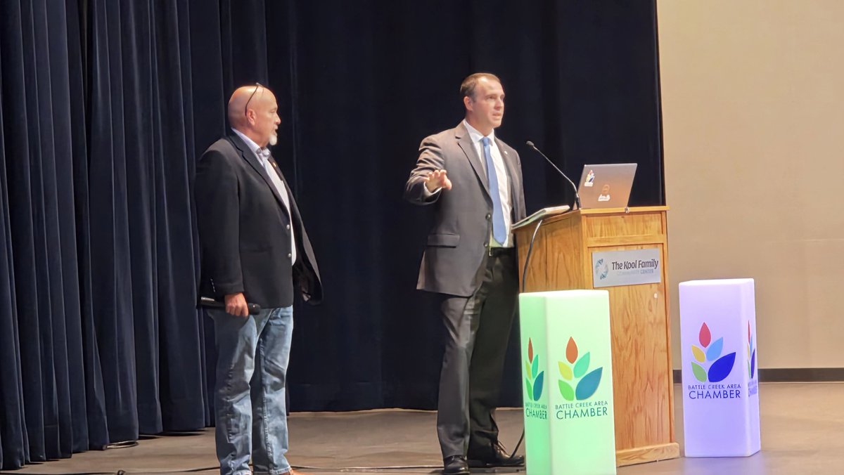 Dr. Paul Watson II (@pwatsonii) on Twitter photo #HappeningNow Eye-opener breakfast in <a href="/BattleCreekCity/">City of Battle Creek</a> with Sen. Albert and Rep. Frisbie. Talking about state budget impact on local communities and <a href="/Kellogg_CC/">Kellogg Community College</a> at chamber meeting. #WatsUpAtKCC #HappeningNow Eye-opener breakfast in <a href="/BattleCreekCity/">City of Battle Creek</a> with Sen. Albert and Rep. Frisbie. Talking about state budget impact on local communities and <a href="/Kellogg_CC/">Kellogg Community College</a> at chamber meeting. #WatsUpAtKCC