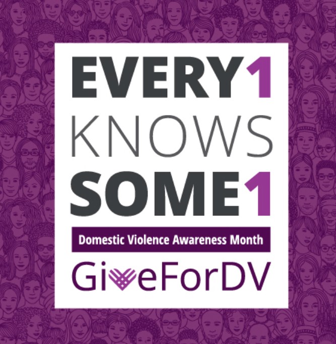 Purple Thursday: On Thursday, October 16, wear purple to show your support of domestic violence survivors and your commitment to ending abuse! Take a selfie in your purple and share it on social media with #PurpleThursday #DVAM #Every1KnowsSome.