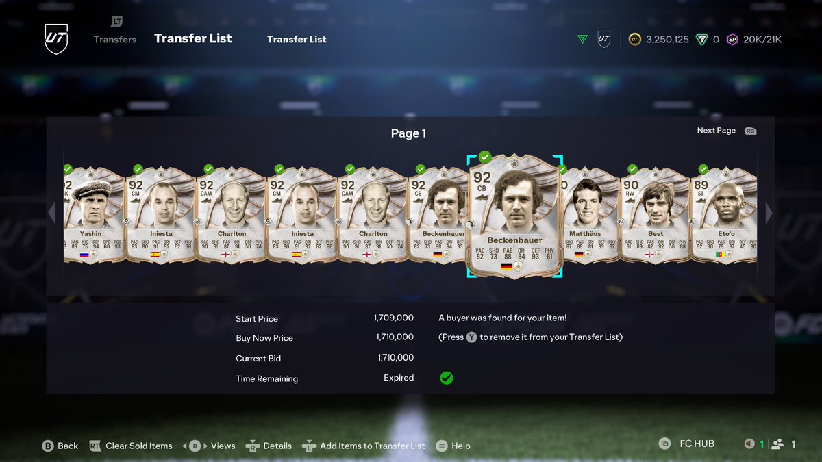 ImArny3's tweet photo. 2 x Befkenbauer Bought for 1.599m &amp; 1.554m in the panic 

Sold for - 1.7m &amp; 1.71m

Profit after tax - 86.5k made in an hour

Like &amp; Follow for some of you to win the Icon Guide 

#FC26 https://t.co/4TDnsN5EVH