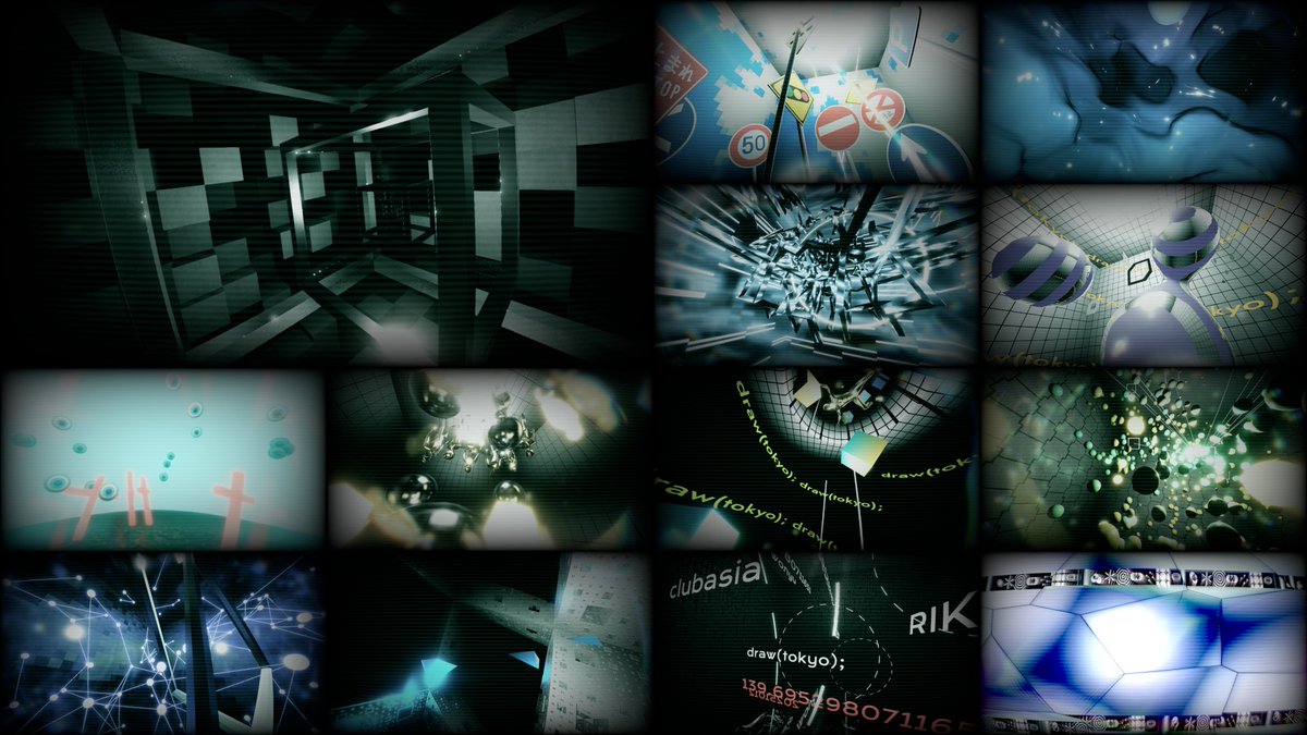 W0NYV's tweet image. draw(tokyo); #3 では RIKUPI-X の DJ に合わせてこういう映像出してました!改めてご来場頂きありがとうございました~~~!
#function_draw