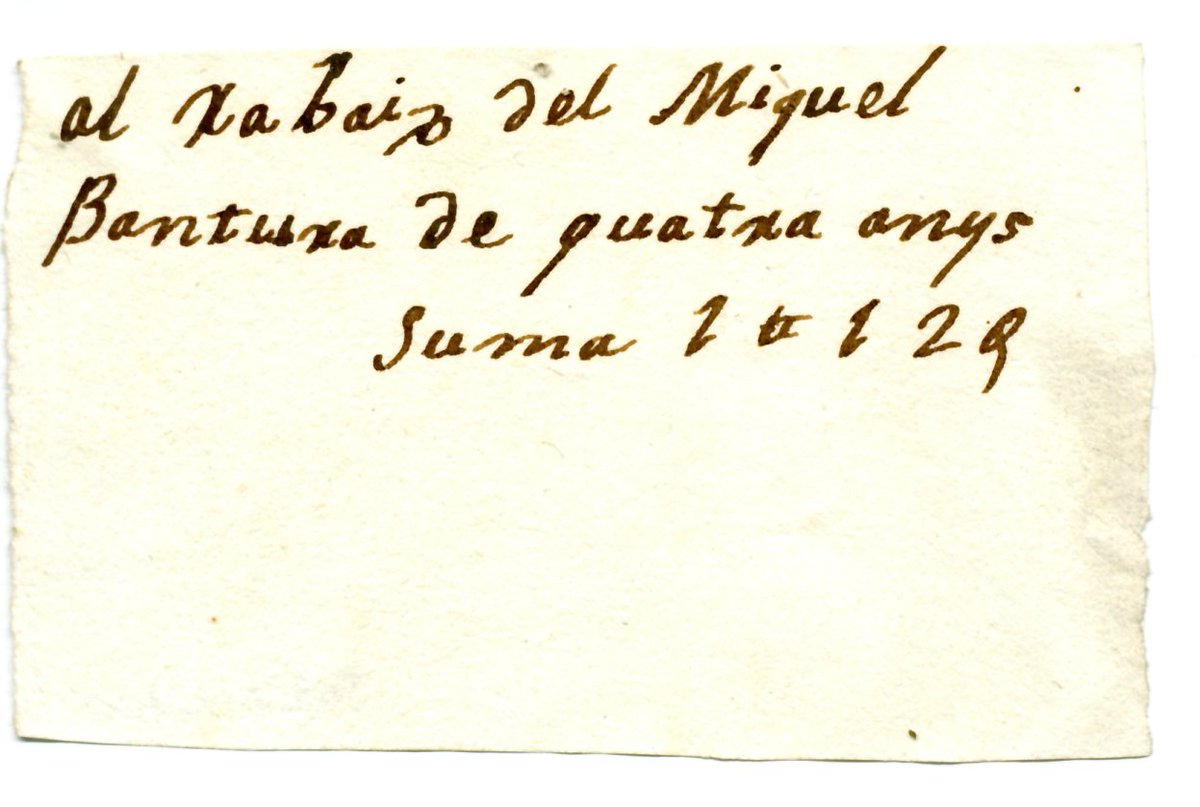 Pot ser que això sigui el que sembla que és? Un rebut per feina infantil?

#arxius